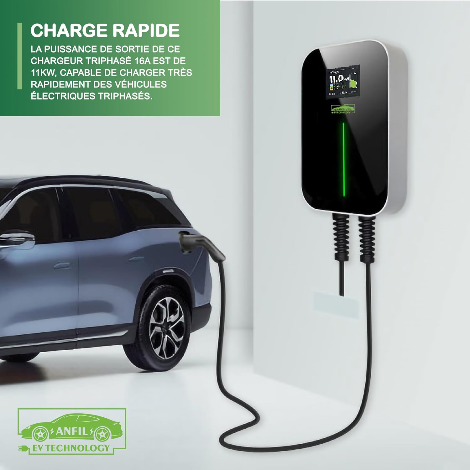 Borne Recharge Véhicule électrique ANFIL 11kW – Image 4